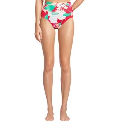 Bikinihose zum Umschlagen, High Waist, für Damen