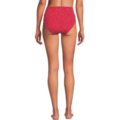 Bikinihose zum Umschlagen, High Waist, für Damen