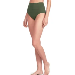 Bikinihose zum Umschlagen, High Waist, für Damen