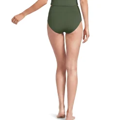 Bikinihose zum Umschlagen, High Waist, für Damen
