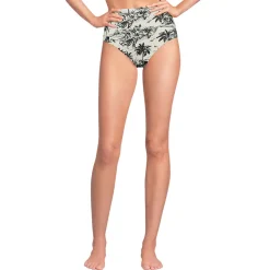 Bikinihose zum Umschlagen, High Waist, für Damen