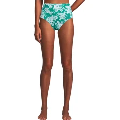 Bikinihose zum Umschlagen, High Waist, für Damen