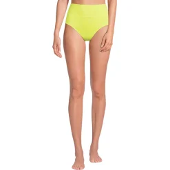 Bikinihose zum Umschlagen, High Waist, für Damen
