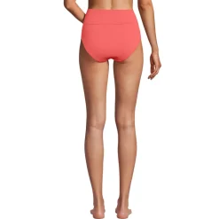 Bikinihose zum Umschlagen, High Waist, für Damen
