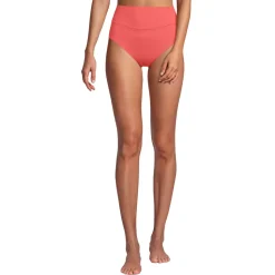 Bikinihose zum Umschlagen, High Waist, für Damen