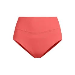 Bikinihose zum Umschlagen, High Waist, für Damen