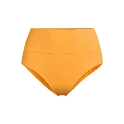 Bikinihose zum Umschlagen, High Waist, für Damen