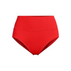 Bikinihose zum Umschlagen, High Waist, für Damen