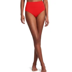 Bikinihose zum Umschlagen, High Waist, für Damen