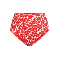 Bikinihose zum Umschlagen, High Waist, für Damen