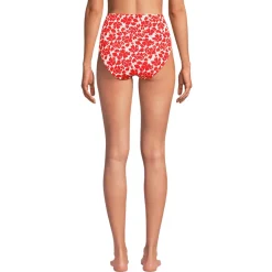 Bikinihose zum Umschlagen, High Waist, für Damen