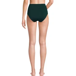Bikinihose zum Umschlagen, High Waist, für Damen