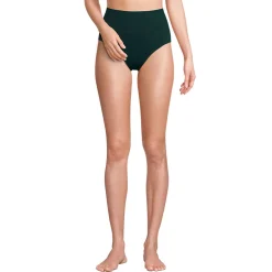 Bikinihose zum Umschlagen, High Waist, für Damen