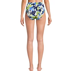 Bikinihose zum Umschlagen, High Waist, für Damen