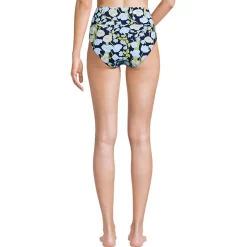 Bikinihose zum Umschlagen, High Waist, für Damen