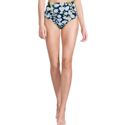 Bikinihose zum Umschlagen, High Waist, für Damen