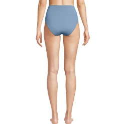 Bikinihose zum Umschlagen, High Waist, für Damen