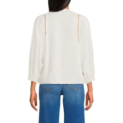 Bluse im Leinenmix für Damen