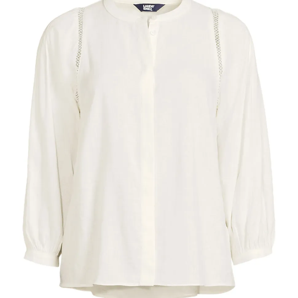 Bluse im Leinenmix für Damen