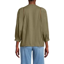 Bluse im Leinenmix für Damen