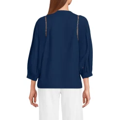 Bluse im Leinenmix für Damen