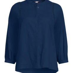 Bluse im Leinenmix für Damen