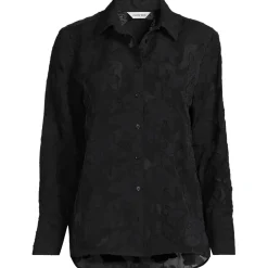 Bluse mit floraler Bestickung für Damen