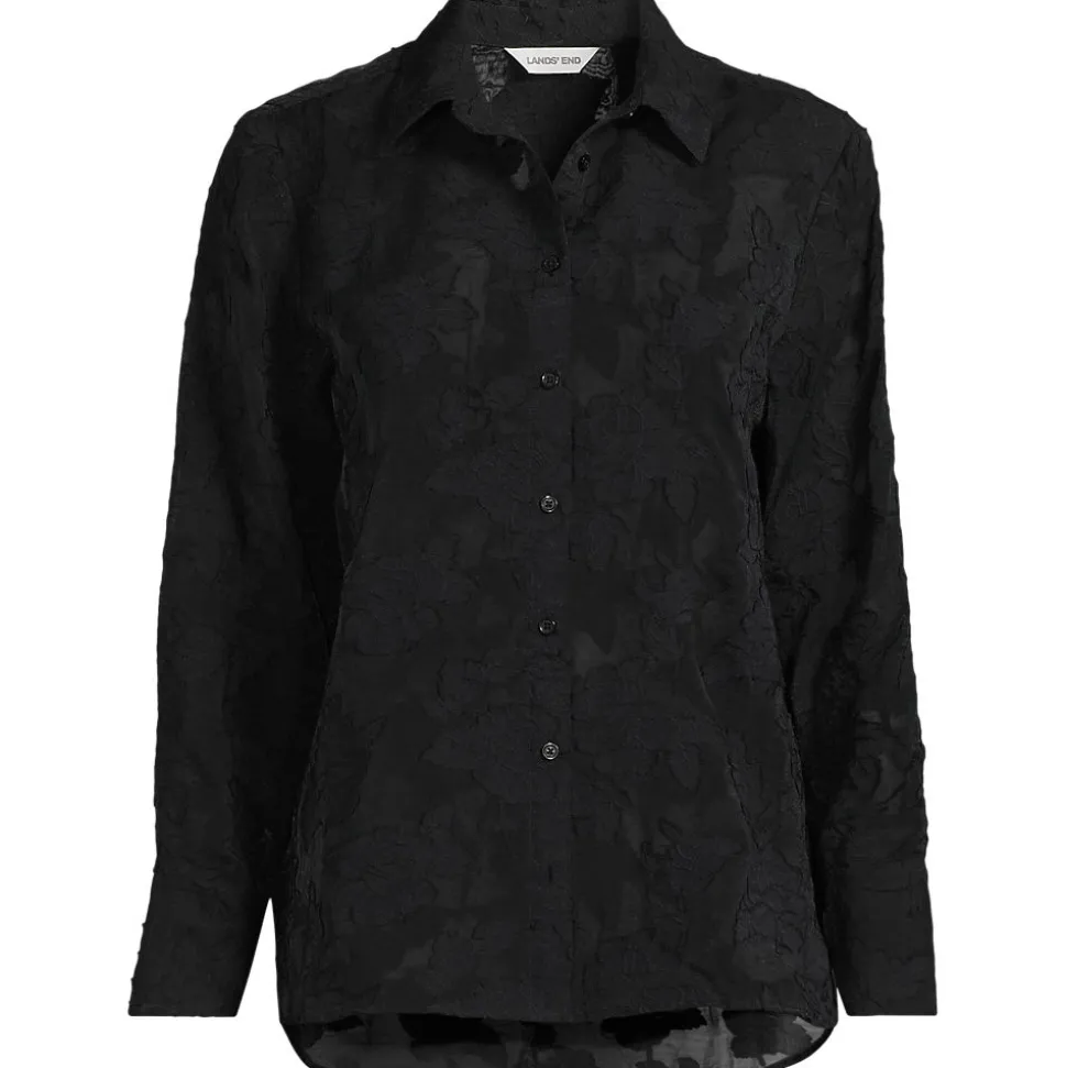 Bluse mit floraler Bestickung für Damen