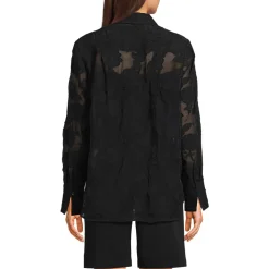 Bluse mit floraler Bestickung für Damen