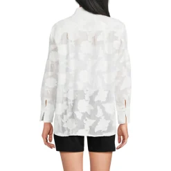 Bluse mit floraler Bestickung für Damen