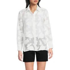 Bluse mit floraler Bestickung für Damen
