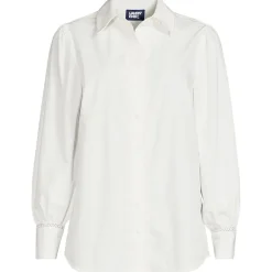 Bluse mit Häkelborte aus Baumwolle für Damen