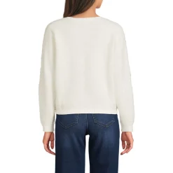 Bouclé-Cardigan mit goldfarbenen Knöpfen für Damen