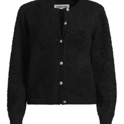 Bouclé-Cardigan mit goldfarbenen Knöpfen für Damen