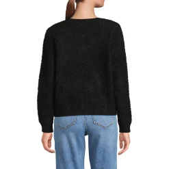 Bouclé-Cardigan mit goldfarbenen Knöpfen für Damen