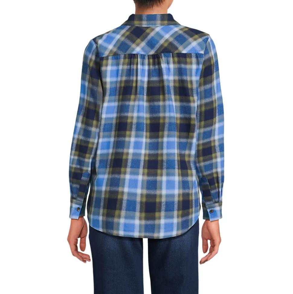 Boyfriend-Bluse aus Flanell
