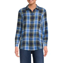 Boyfriend-Bluse aus Flanell