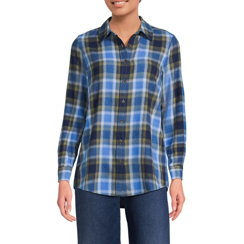 Boyfriend-Bluse aus Flanell