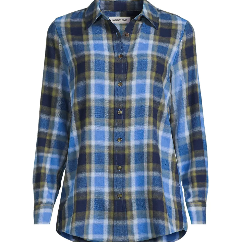 Boyfriend-Bluse aus Flanell
