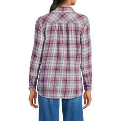Boyfriend-Bluse aus Flanell