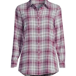 Boyfriend-Bluse aus Flanell