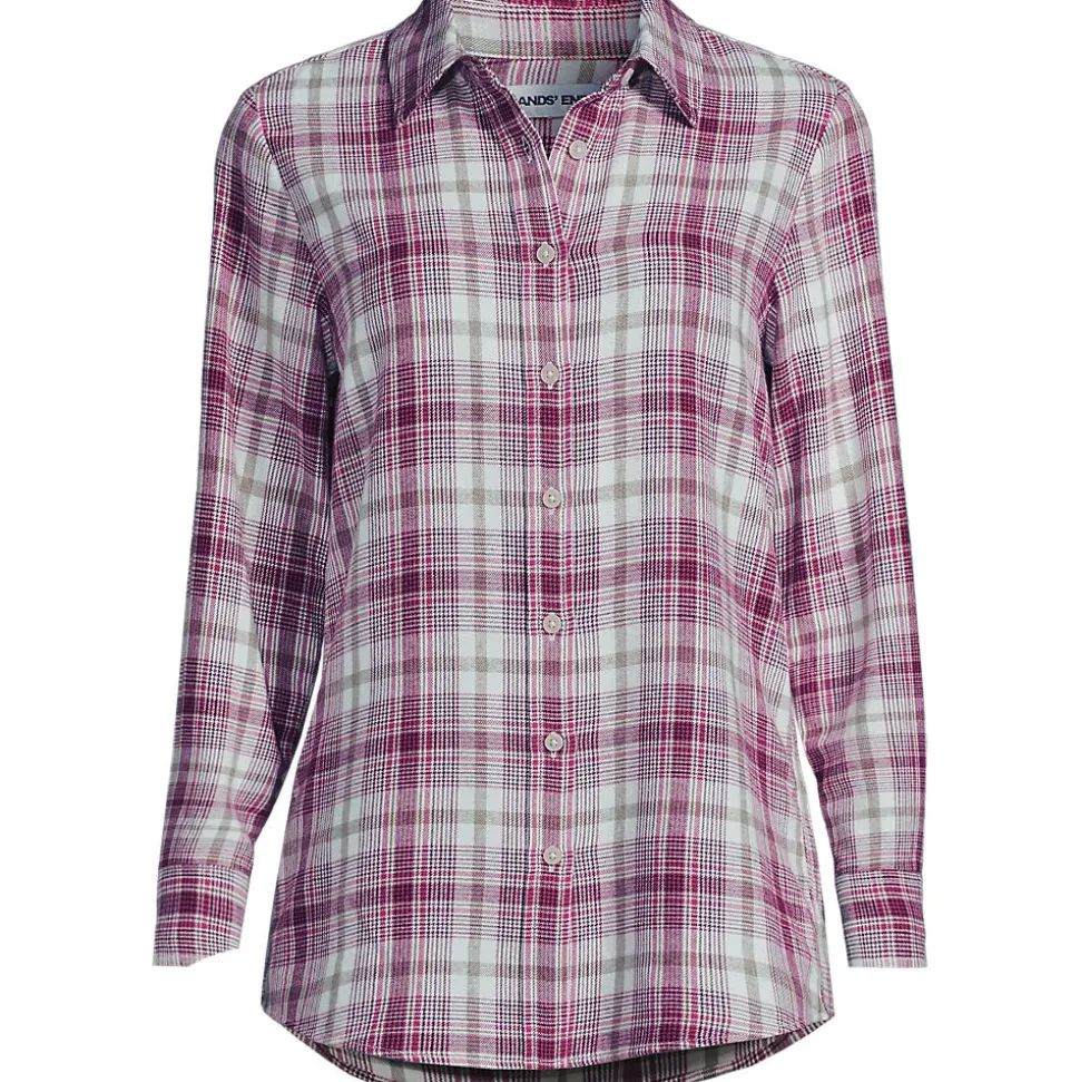 Boyfriend-Bluse aus Flanell