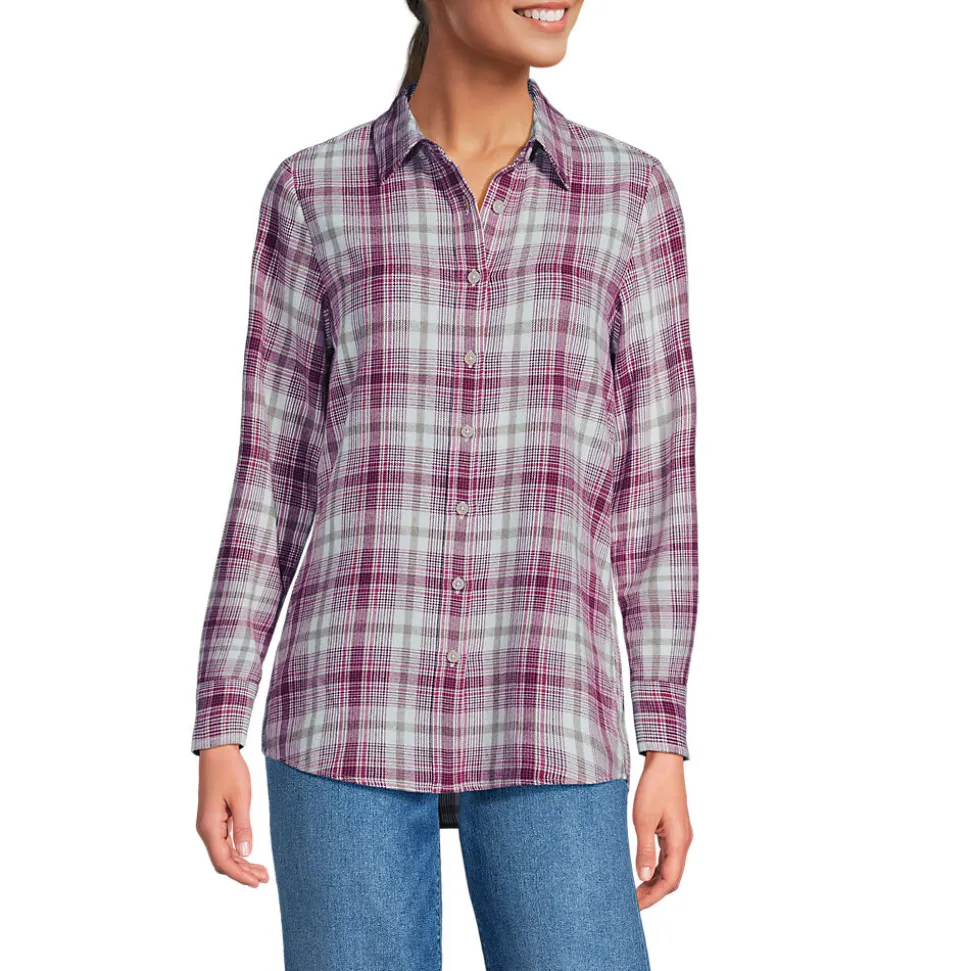 Boyfriend-Bluse aus Flanell