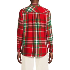 Boyfriend-Bluse aus Flanell