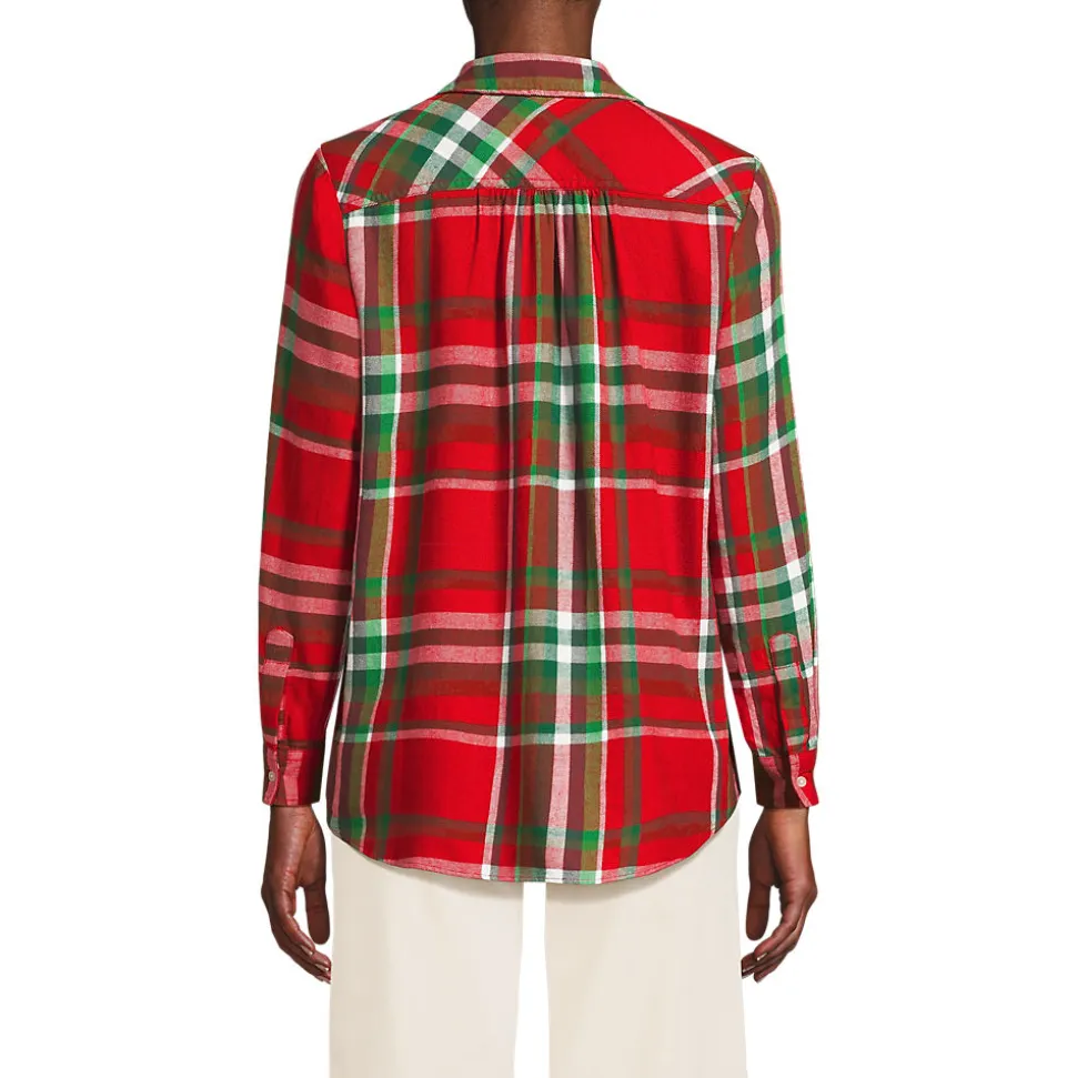 Boyfriend-Bluse aus Flanell