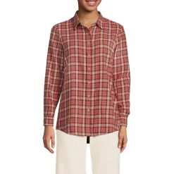 Boyfriend-Bluse aus Flanell