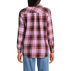 Boyfriend-Bluse aus Flanell
