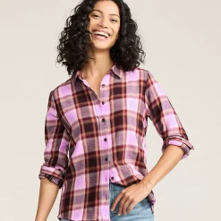Boyfriend-Bluse aus Flanell