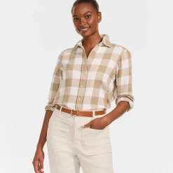 Boyfriend-Bluse aus Flanell