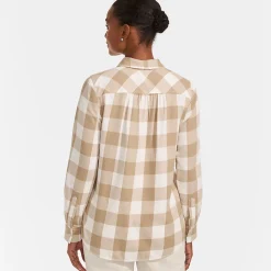 Boyfriend-Bluse aus Flanell